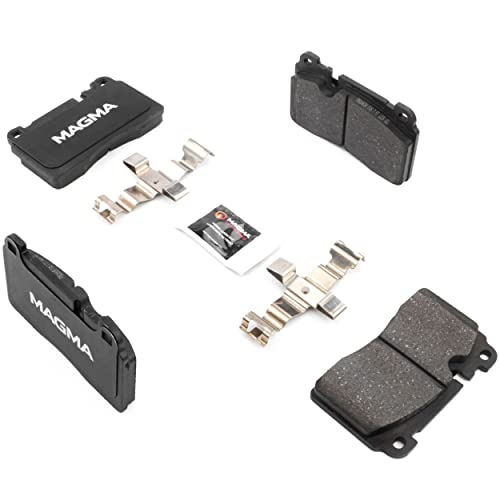 MAGMA Premium PMD1663M Semi-Metallic Brake Pads, Front