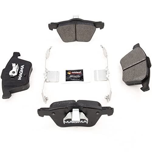 MAGMA Premium PMD1003M Semi-Metallic Brake Pads, Front