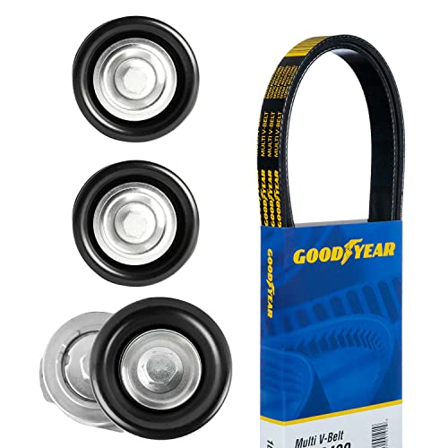 Goodyear 3297 Serpentine Belt Drive Component Kit, Gray