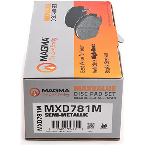 MAGMA MaxValue MXD781M Semi-Metallic Brake Pads, Front