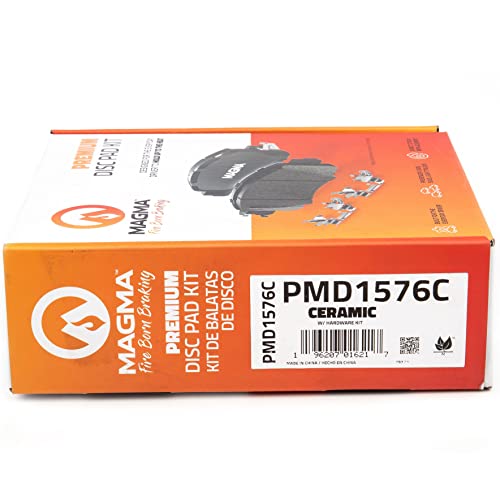 MAGMA Premium PMD1576C Ceramic Brake Pads, Front