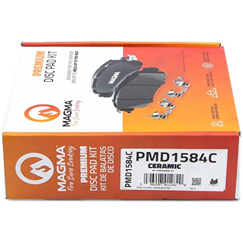 MAGMA Premium PMD1584C Ceramic Brake Pads, Front
