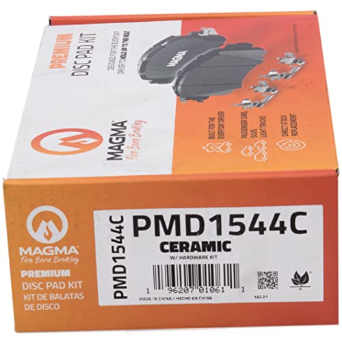 MAGMA Premium PMD1544C Ceramic Brake Pads, Rear