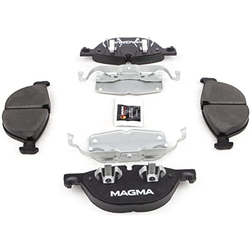 MAGMA Premium PMD1381M Semi-Metallic Brake Pads, Front