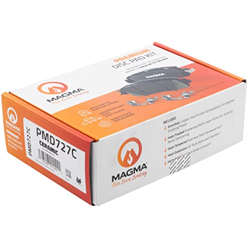 MAGMA Premium PMD727C Ceramic Brake Pads, Front