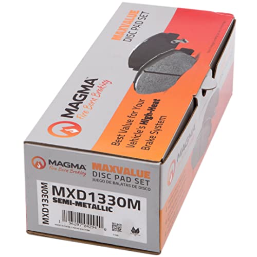 MAGMA MaxValue MXD1330M Semi-Metallic Brake Pads, Rear