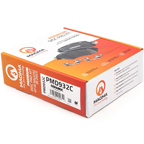 MAGMA Premium PMD932C Ceramic Brake Pads, Rear