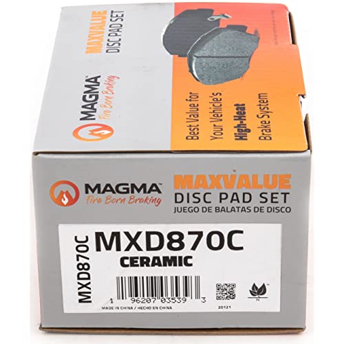 MAGMA MaxValue MXD870C Ceramic Brake Pads, Front