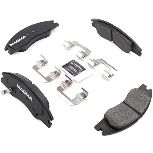MAGMA Premium PMD1074M Semi-Metallic Brake Pads, Front
