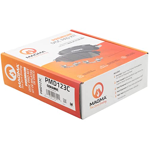 MAGMA Premium PMD123C Ceramic Brake Pads, Front
