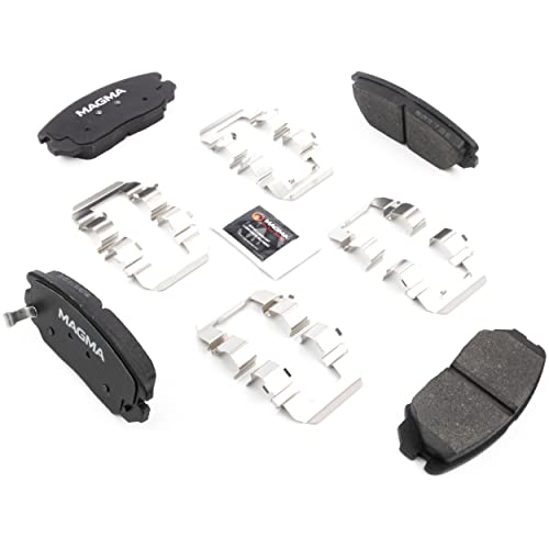 MAGMA Premium PMD1125M Semi-Metallic Brake Pads, Front