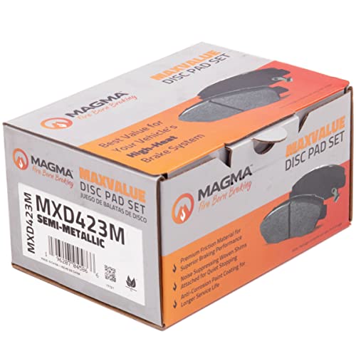 MAGMA MaxValue MXD423M Semi-Metallic Brake Pads, Front