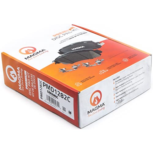 MAGMA Premium PMD1282C Ceramic Brake Pads, Front