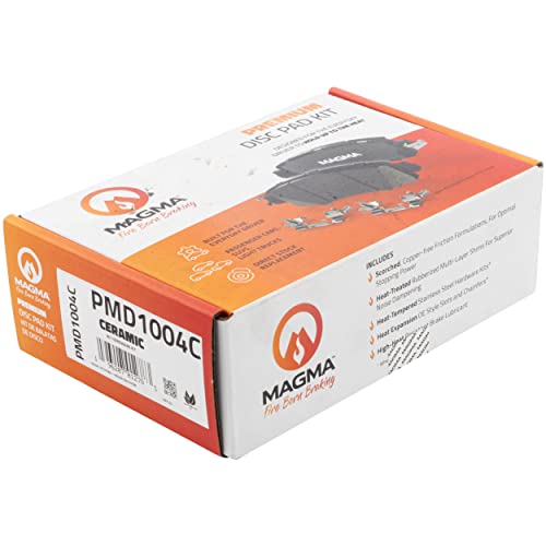 MAGMA Premium PMD1004C Ceramic Brake Pads, Rear