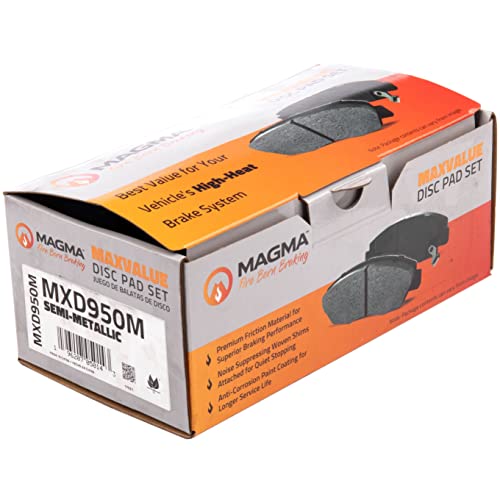 MAGMA MaxValue MXD950M Semi-Metallic Brake Pads, Front