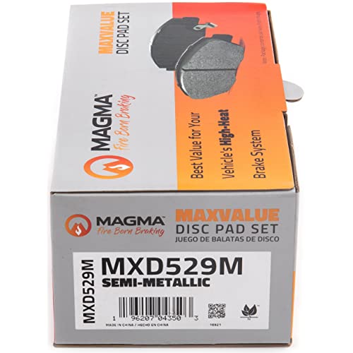 MAGMA MaxValue MXD529M Semi-Metallic Brake Pads, Front