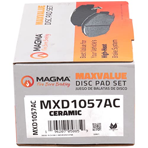 MAGMA MaxValue MXD1057AC Ceramic Brake Pads, Rear