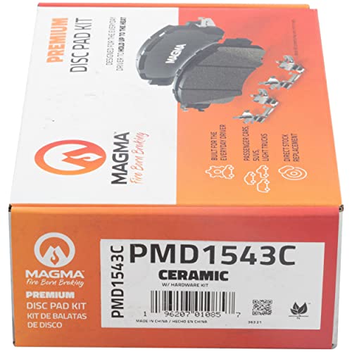 MAGMA Premium PMD1543C Ceramic Brake Pads, Front