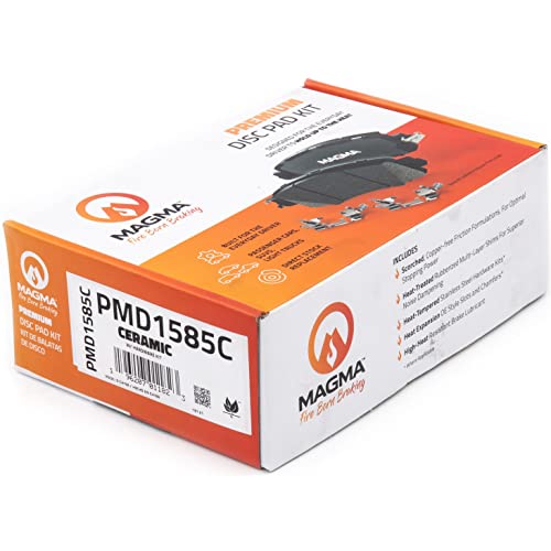 MAGMA Premium PMD1585C Ceramic Brake Pads, Rear