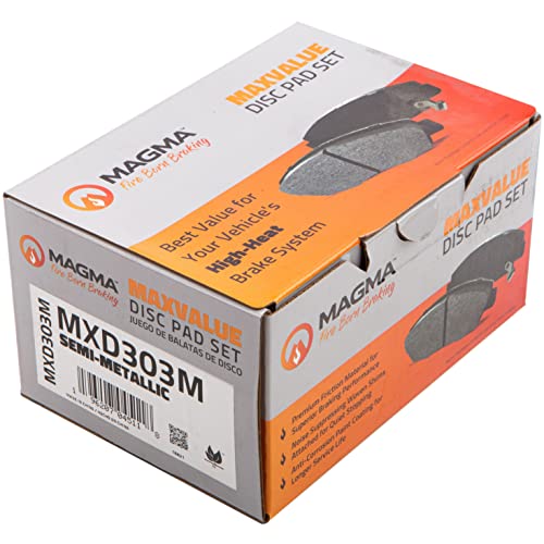 MAGMA MaxValue MXD303M Semi-Metallic Brake Pads, Front