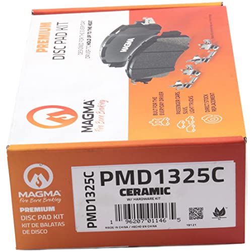 MAGMA Premium PMD1325C Ceramic Brake Pads, Rear
