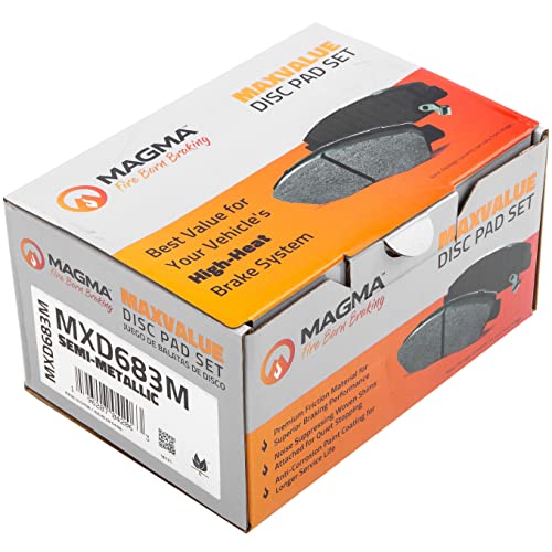 MAGMA MaxValue MXD683M Semi-Metallic Brake Pads, Rear
