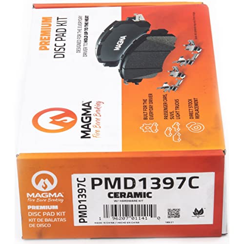 MAGMA Premium PMD1397C Ceramic Brake Pads, Front