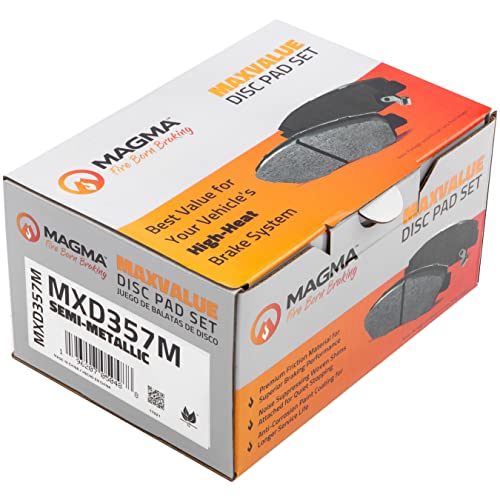 MAGMA MaxValue MXD357M Semi-Metallic Brake Pads, Front
