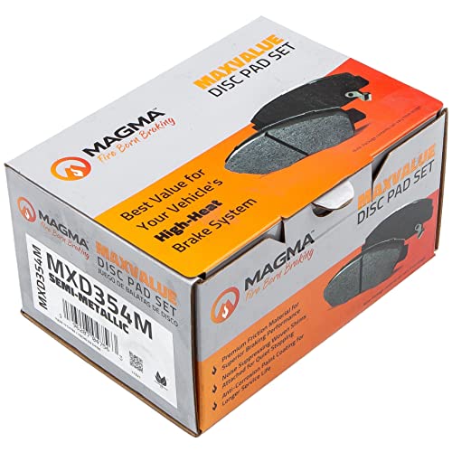 MAGMA MaxValue MXD354M Semi-Metallic Brake Pads, Rear