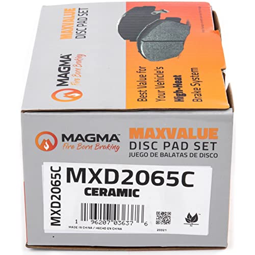 MAGMA MaxValue MXD2065C Ceramic Brake Pads, Front