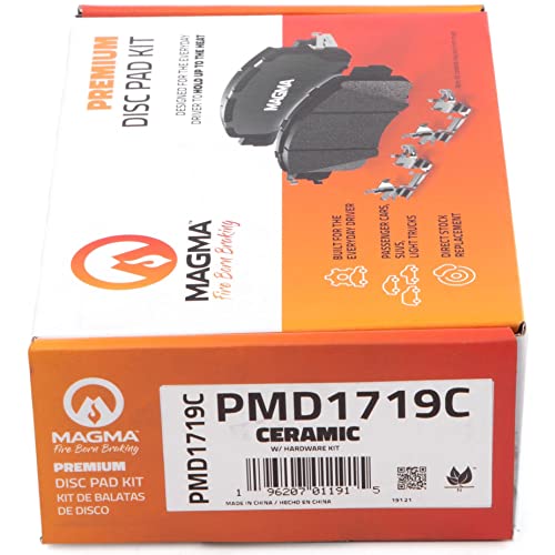 MAGMA Premium PMD1719C Ceramic Brake Pads, Rear