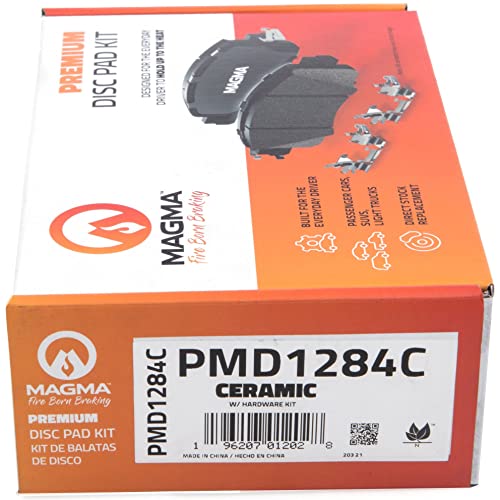 MAGMA Premium PMD1284C Ceramic Brake Pads, Rear