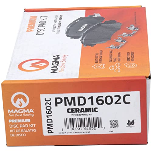 MAGMA Premium PMD1602C Ceramic Brake Pads, Rear