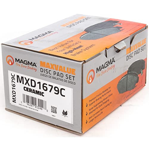 MAGMA MaxValue MXD1679C Ceramic Brake Pads, Rear