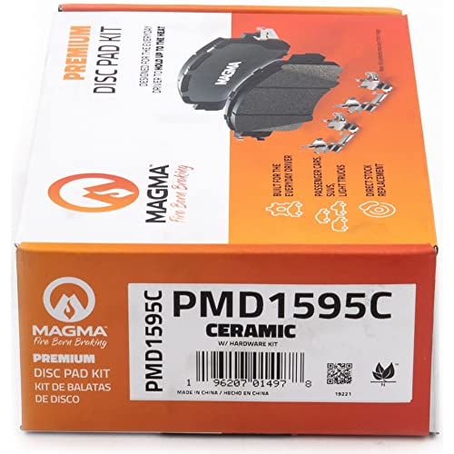 MAGMA Premium PMD1595C Ceramic Brake Pads, Front