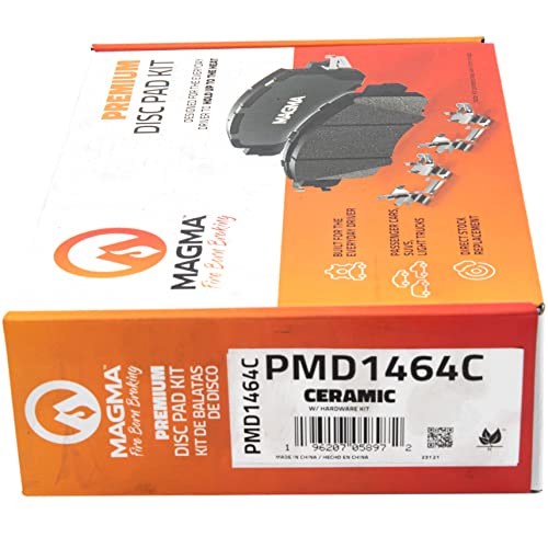 MAGMA Premium PMD1464C Ceramic Brake Pads, Front