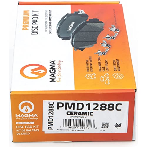 MAGMA Premium PMD1288C Ceramic Brake Pads, Rear
