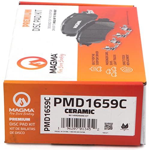 MAGMA Premium PMD1659C Ceramic Brake Pads, Rear