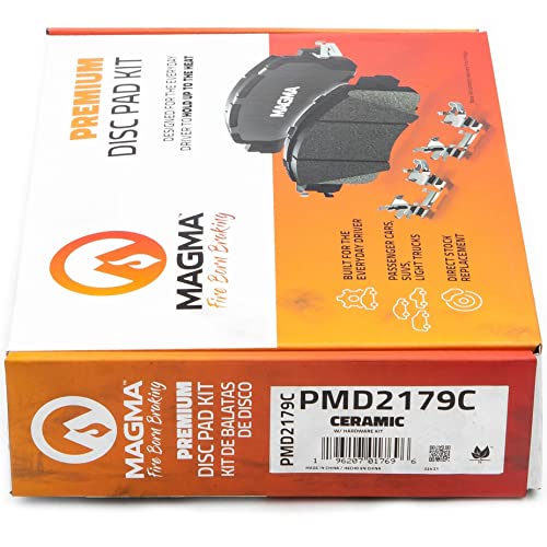 MAGMA Premium PMD2179C Ceramic Brake Pads, Front