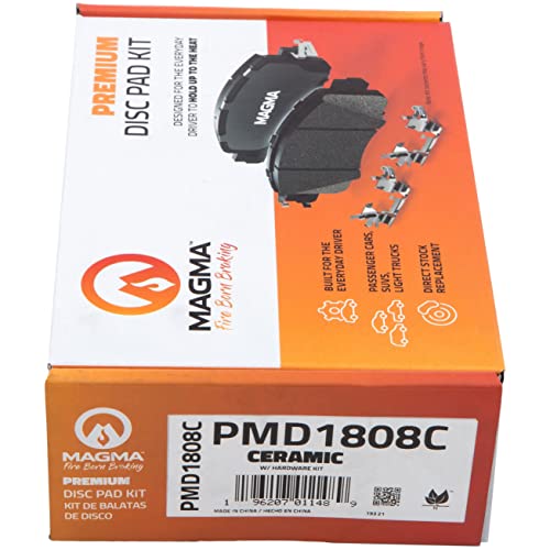 MAGMA Premium PMD1808C Ceramic Brake Pads, Rear