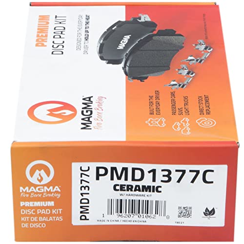 MAGMA Premium PMD1377C Ceramic Brake Pads, Rear