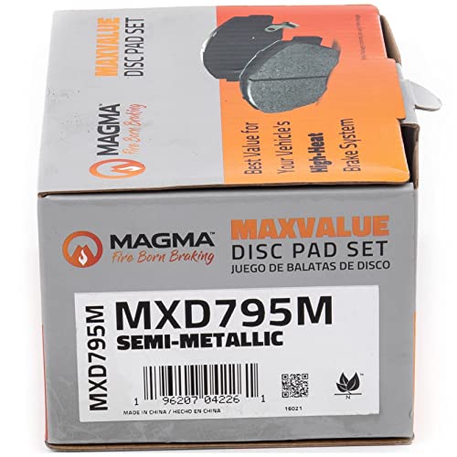 MAGMA MaxValue MXD795M Semi-Metallic Brake Pads, Rear