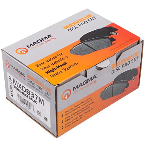 MAGMA MaxValue MXD837M Semi-Metallic Brake Pads, Front