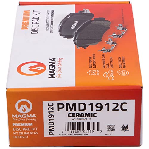 MAGMA Premium PMD1912C Ceramic Brake Pads, Front
