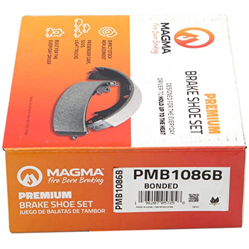 MAGMA Premium Parking Brake Shoes PMB1086B