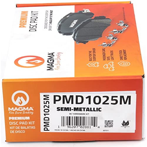 MAGMA Premium PMD1025M Semi-Metallic Brake Pads