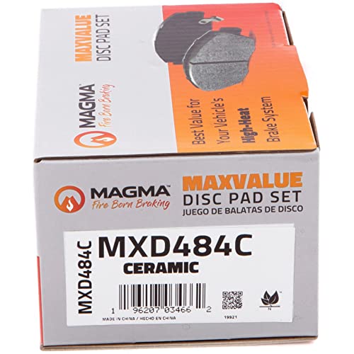 MAGMA MaxValue MXD484C Ceramic Brake Pads, Front