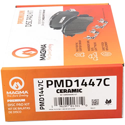 MAGMA Premium PMD1447C Ceramic Brake Pads, Front