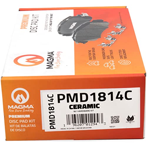 MAGMA Premium PMD1814C Ceramic Brake Pads, Front