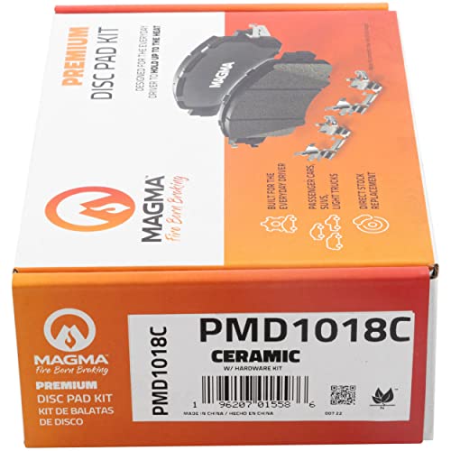 MAGMA Premium PMD1018C Ceramic Brake Pads, Rear